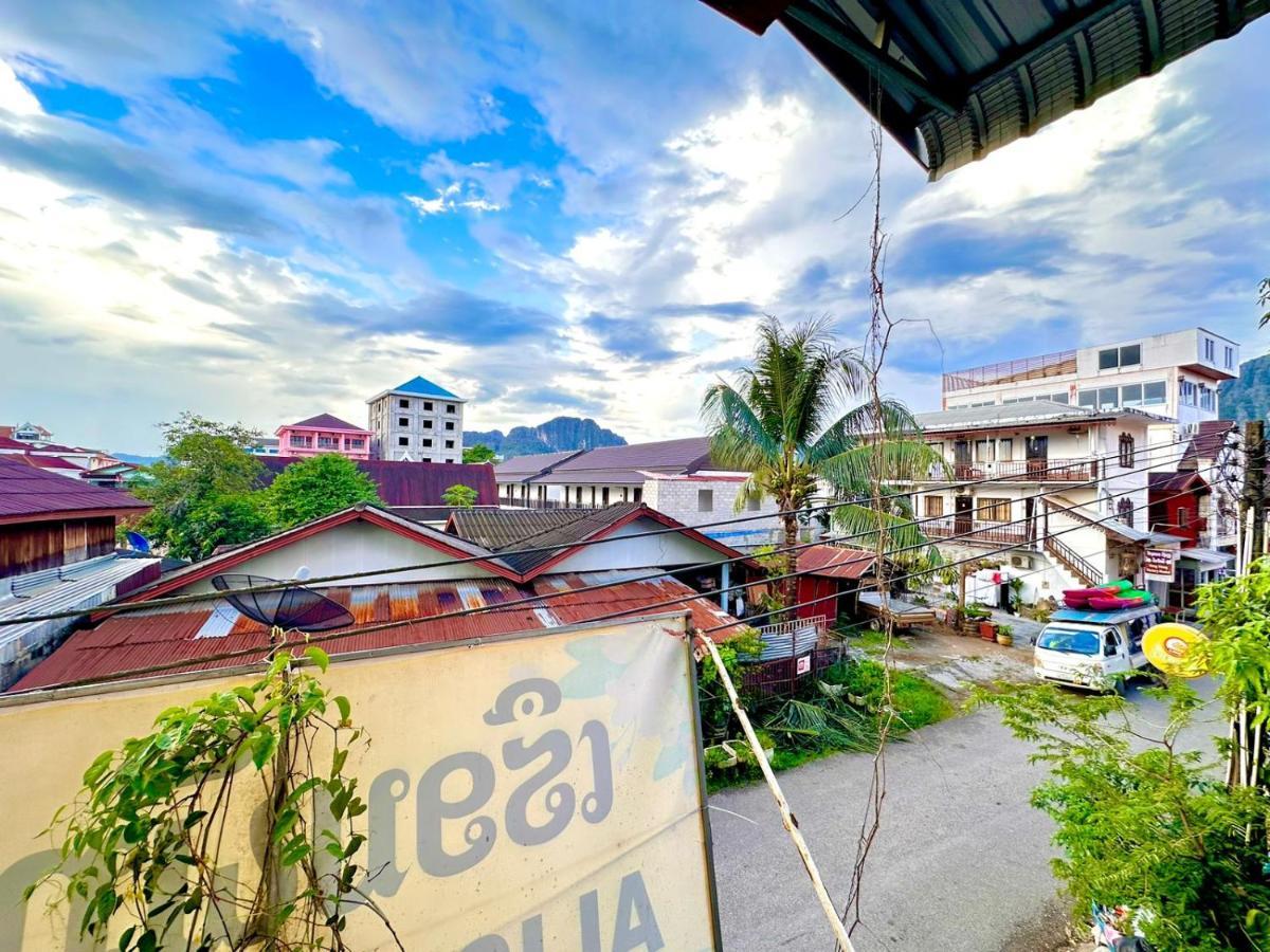 Vang Vieng Global Hostel Bagian luar foto